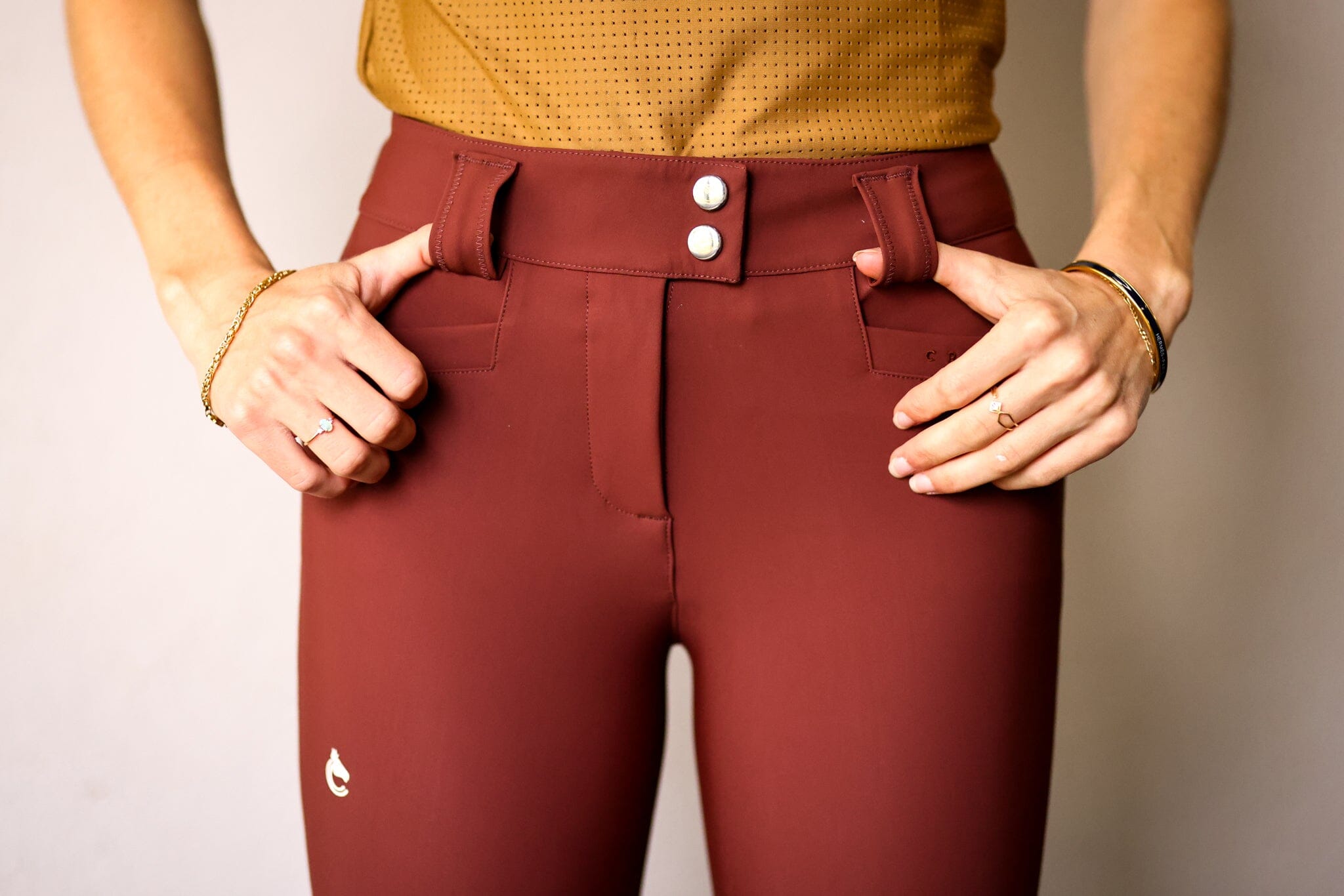 CRINIĒRE Chloe Lightweight Breeches | Burgundy - C R I N I Ē R E - Equiluxe Tack