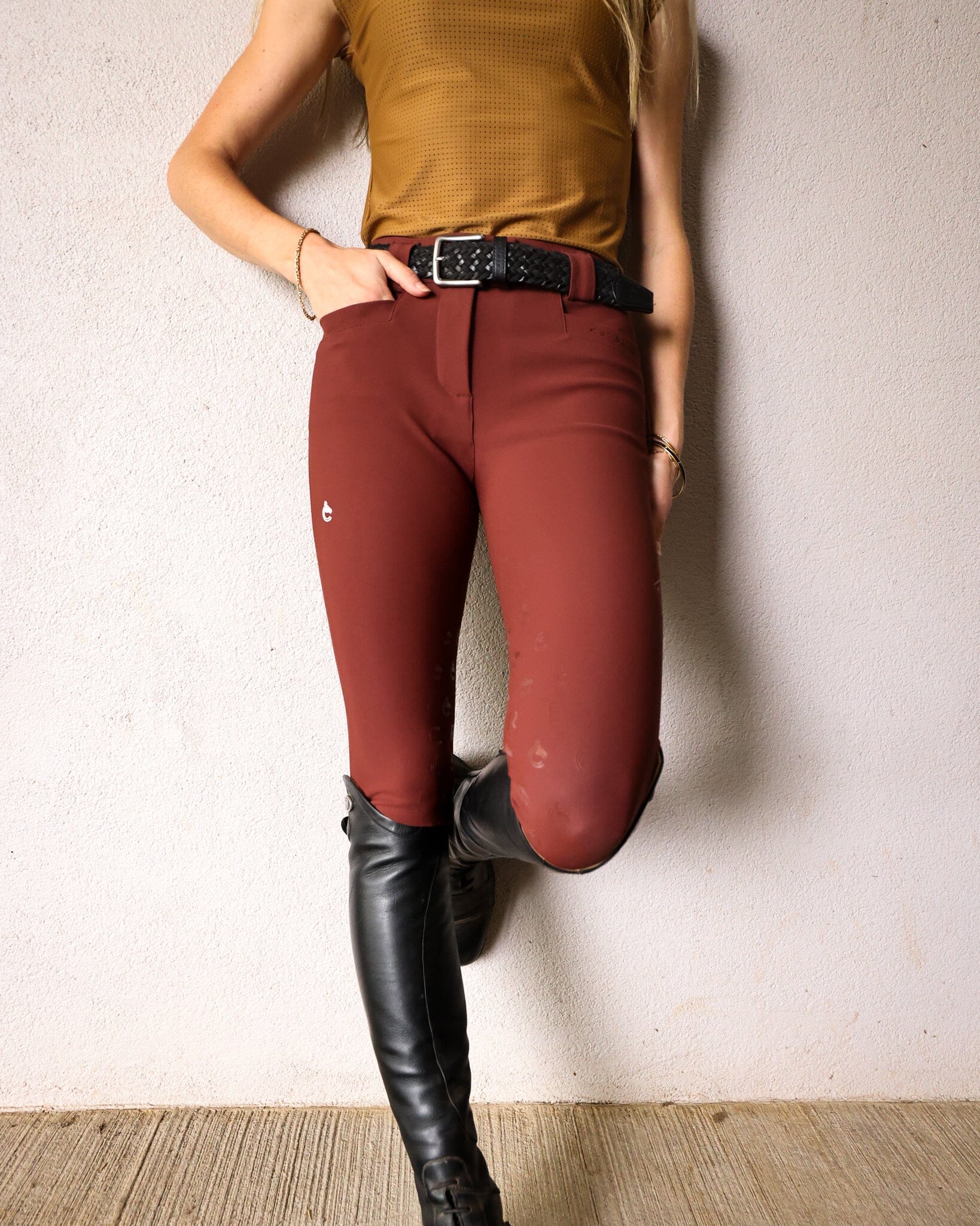CRINIĒRE Chloe Lightweight Breeches | Burgundy - C R I N I Ē R E - Equiluxe Tack