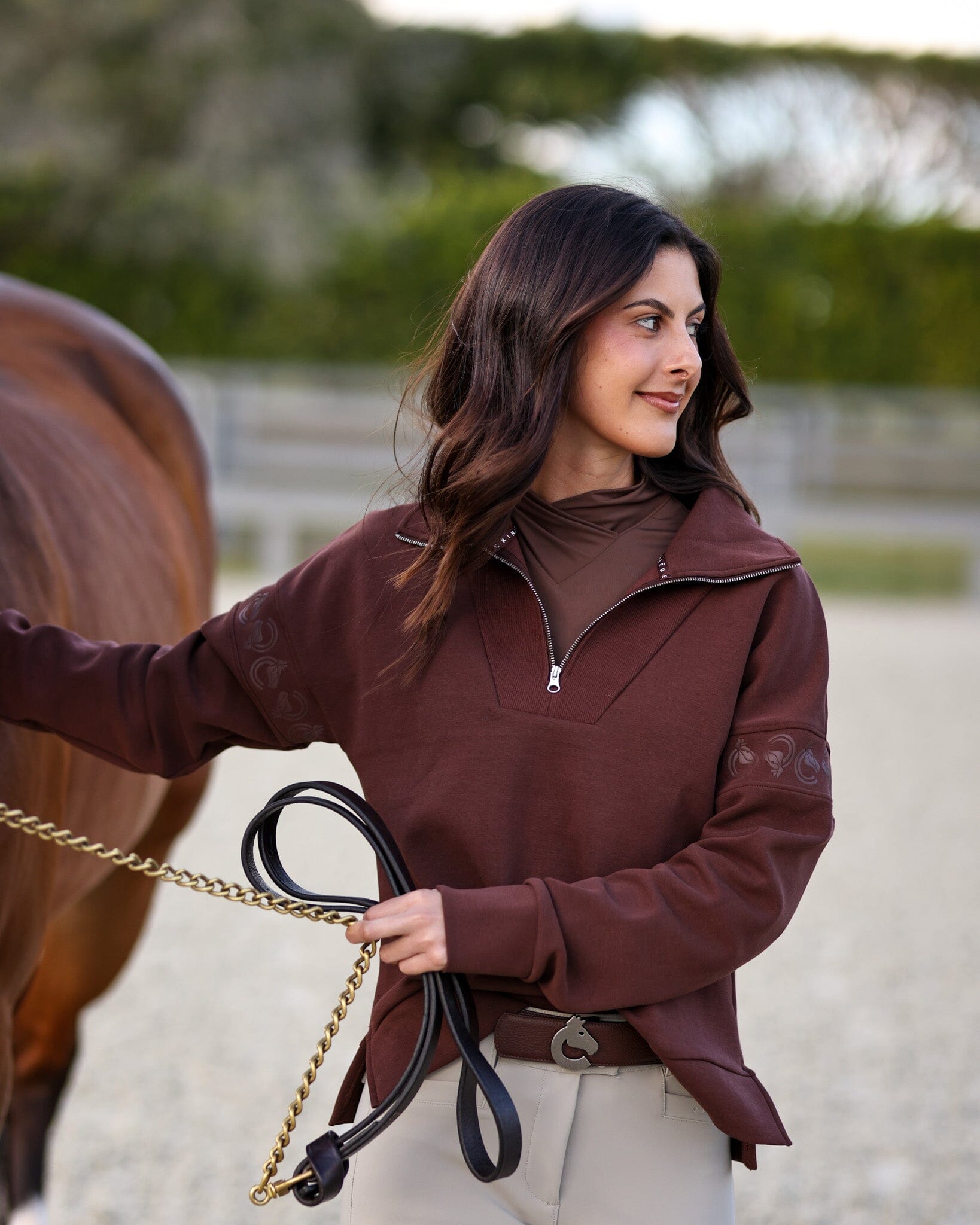 CRINIĒRE Claire Sweater | Mocha - C R I N I Ē R E - Equiluxe Tack