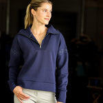 CRINIĒRE Claire Sweater | Navy - C R I N I Ē R E - Equiluxe Tack
