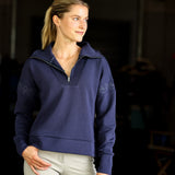 CRINIĒRE Claire Sweater | Navy - C R I N I Ē R E - Equiluxe Tack