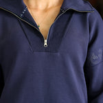 CRINIĒRE Claire Sweater | Navy - C R I N I Ē R E - Equiluxe Tack