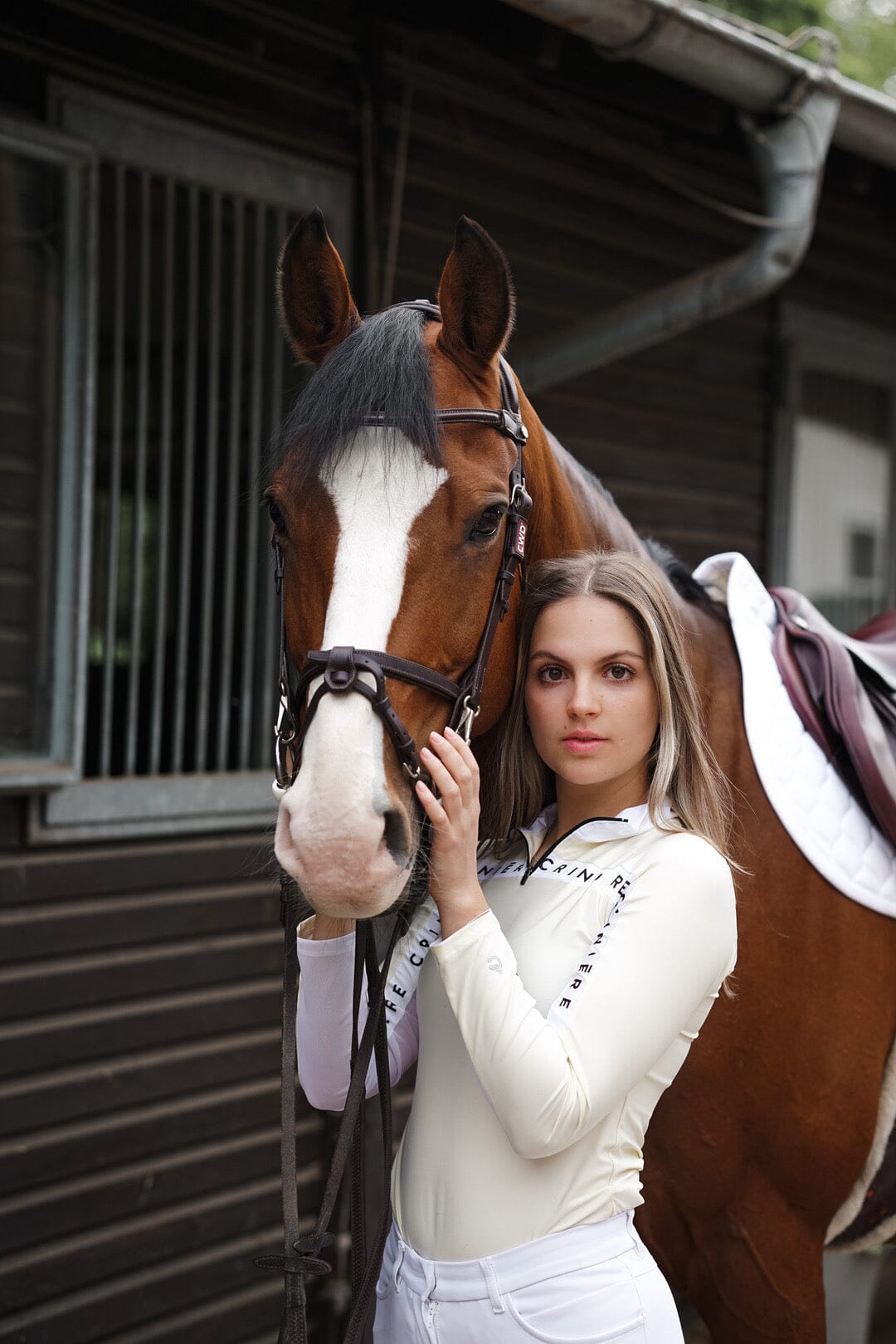 Criniere Devon Cream Estella Riding Shirt - CriniereLife - Equiluxe Tack