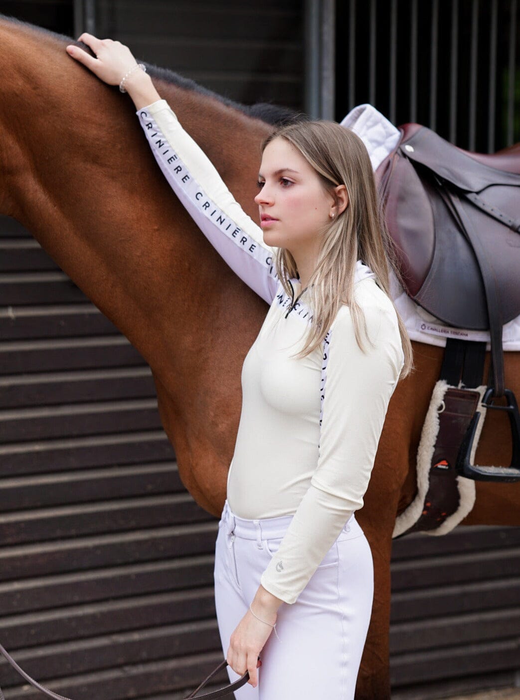 Criniere Devon Cream Estella Riding Shirt - CriniereLife - Equiluxe Tack