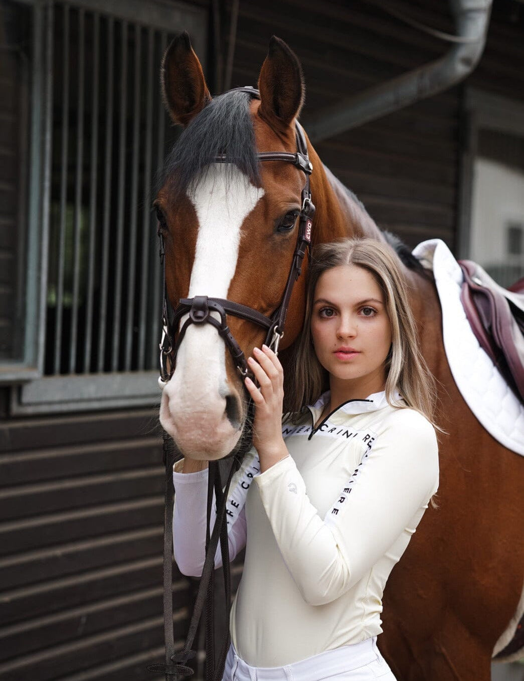 Criniere Devon Cream Estella Riding Shirt - CriniereLife - Equiluxe Tack
