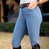 CRINIĒRE Diana High Compression Full Seat Breeches | Slate Blue - C R I N I Ē R E - Equiluxe Tack
