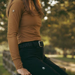 CRINIĒRE Elastic Braided Leather Belt | Black - C R I N I Ē R E - Equiluxe Tack