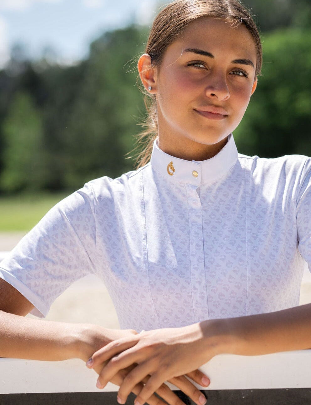 Crinière Helen Short Sleeve Show Shirt - Prints - CriniereLife - Equiluxe Tack