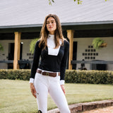 CRINIERE Helen Show Shirt | Black - Equiluxe Tack