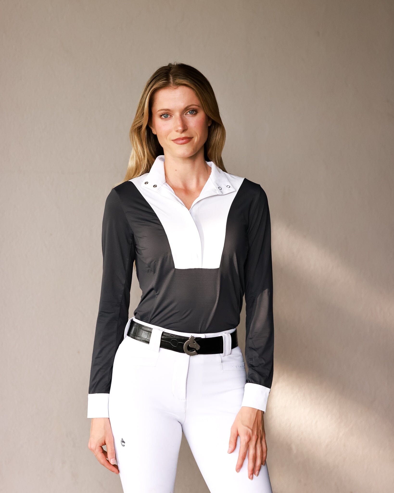 CRINIERE Helen Show Shirt | Graphite - Equiluxe Tack