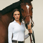 CRINIERE Holly Show Shirt LS | White - Equiluxe Tack