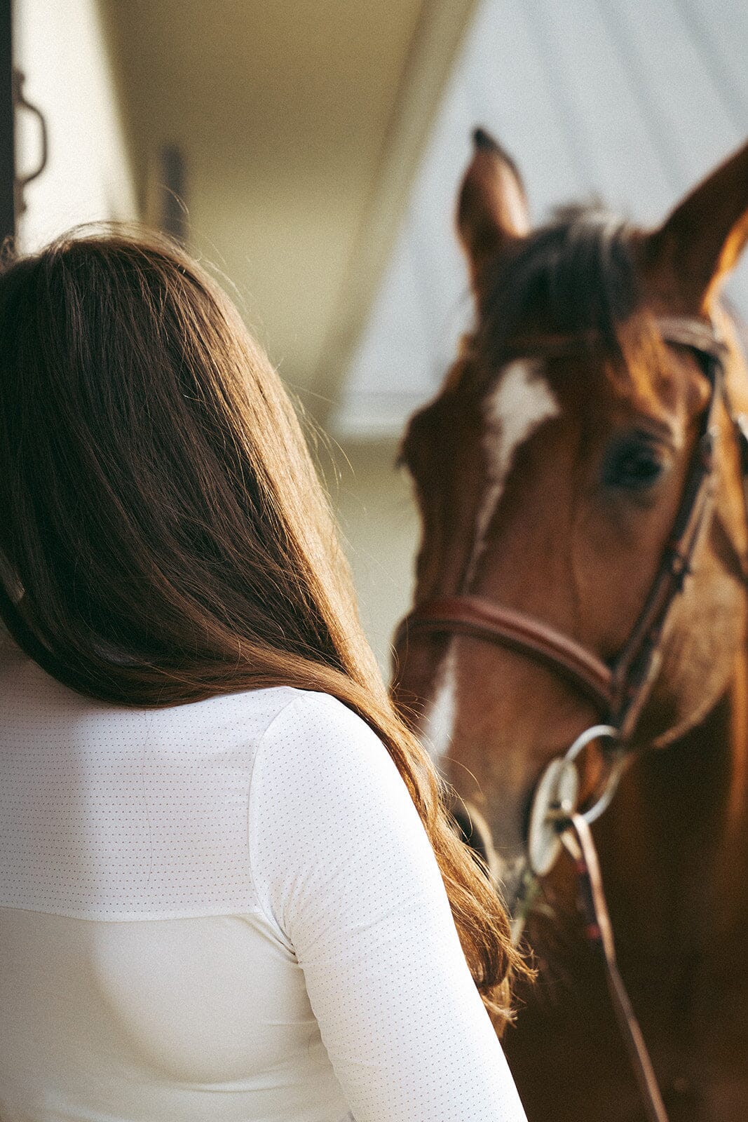 CRINIERE Holly Show Shirt LS | White - Equiluxe Tack