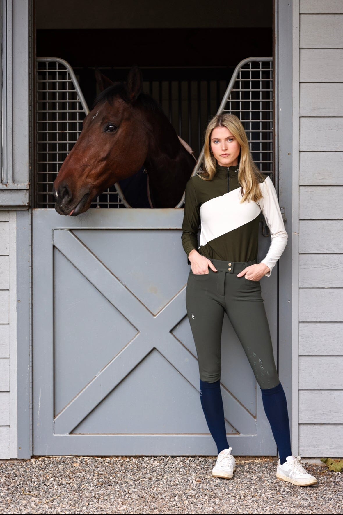 CRINIĒRE Juliette High Compression Breeches | Hunter Green - C R I N I Ē R E - Equiluxe Tack