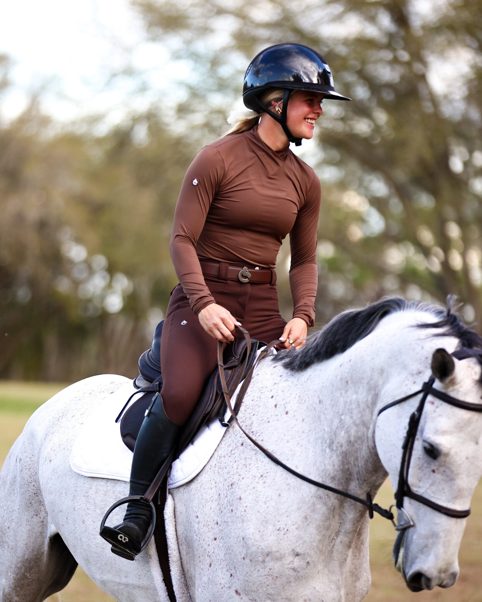 CRINIĒRE Juliette High Compression Breeches | Mocha - C R I N I Ē R E - Equiluxe Tack