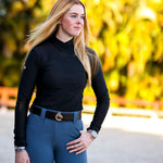 CRINIĒRE Juliette High Compression Breeches | Slate Blue - C R I N I Ē R E - Equiluxe Tack