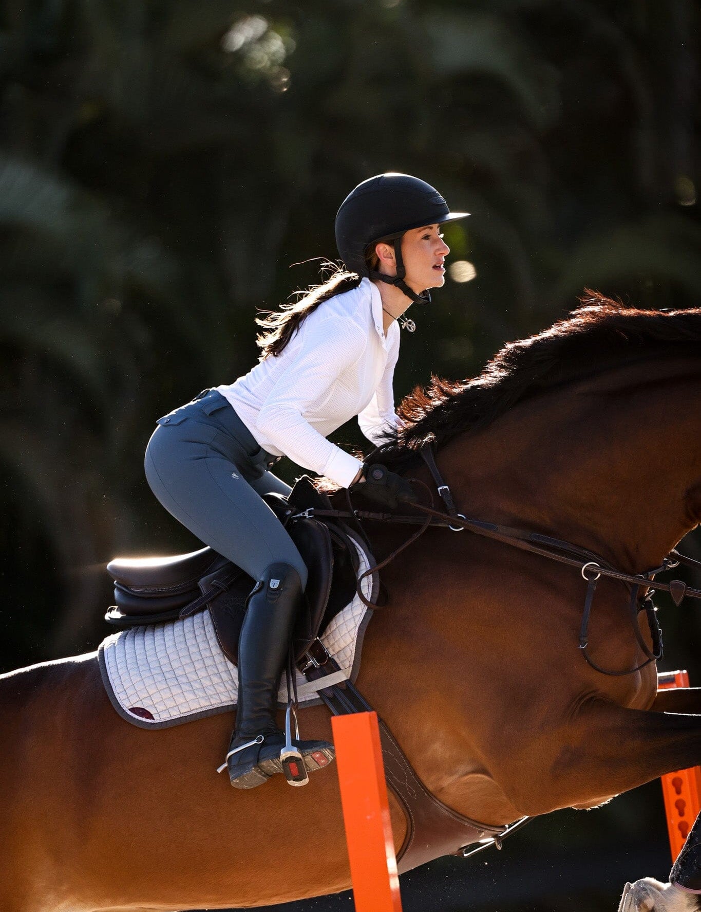 CRINIĒRE Juliette High Compression Breeches | Slate Blue - C R I N I Ē R E - Equiluxe Tack