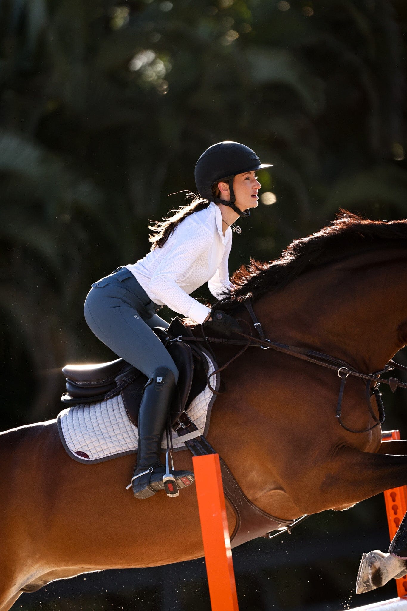 CRINIĒRE Juliette High Compression Breeches | Slate Blue - C R I N I Ē R E - Equiluxe Tack
