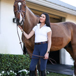 CRINIĒRE Juliette High Compression Breeches | Steel Blue - C R I N I Ē R E - Equiluxe Tack