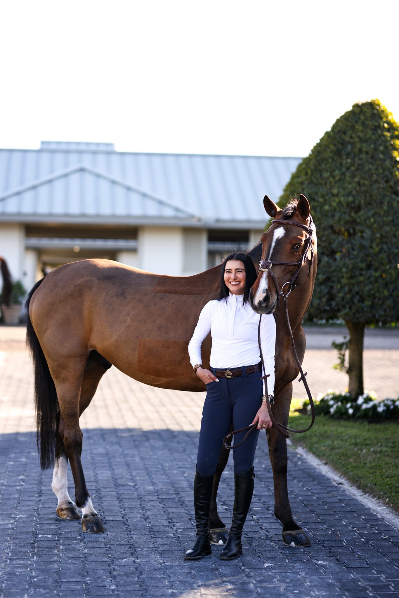 CRINIĒRE Juliette High Compression Breeches | Steel Blue - C R I N I Ē R E - Equiluxe Tack