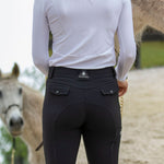 CRINIĒRE Juliette High Compression Breeches with Leg Pocket | Black - C R I N I Ē R E - Equiluxe Tack