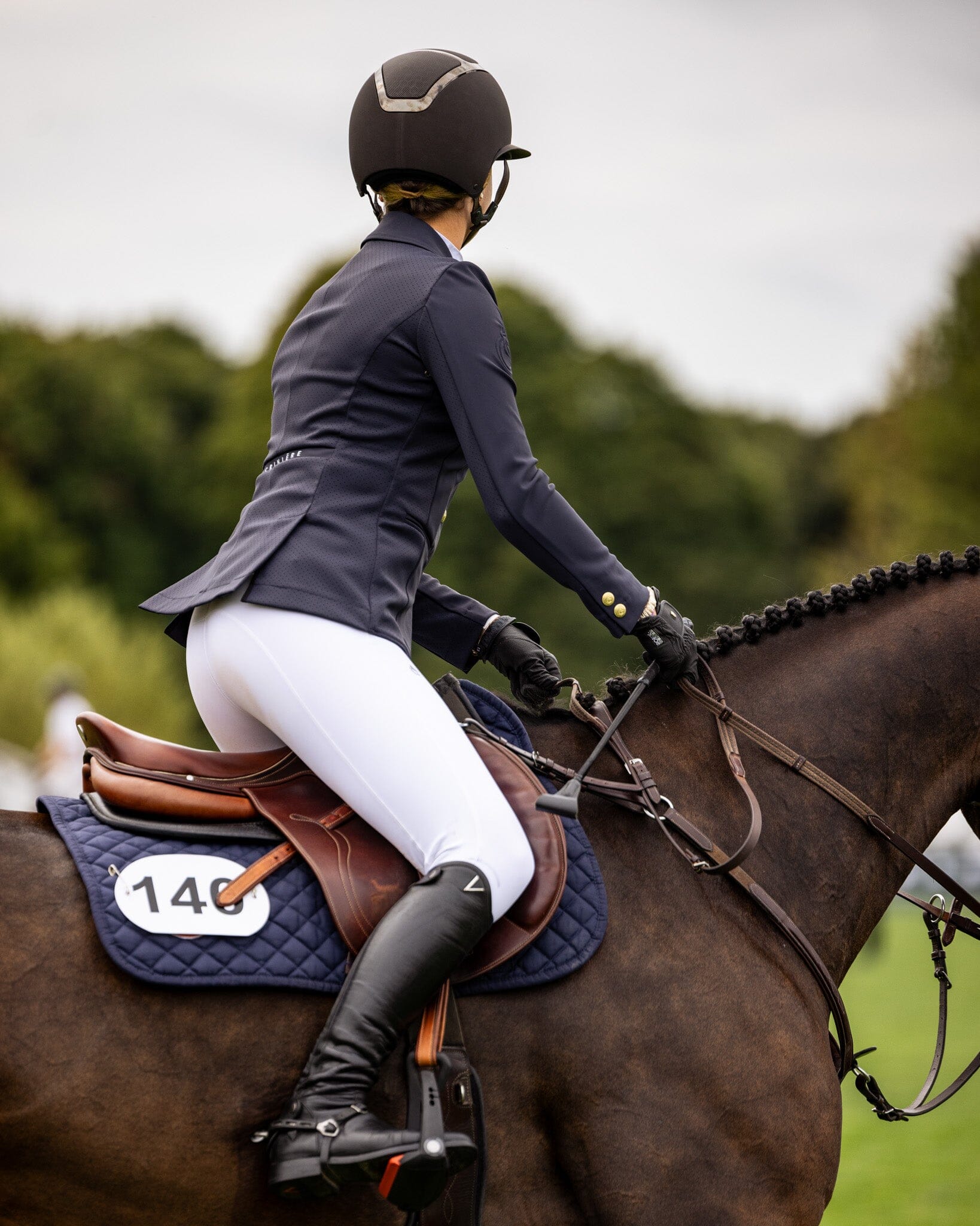 Criniere Juliette High Compression Show Breeches | White - C R I N I Ē R E - Equiluxe Tack