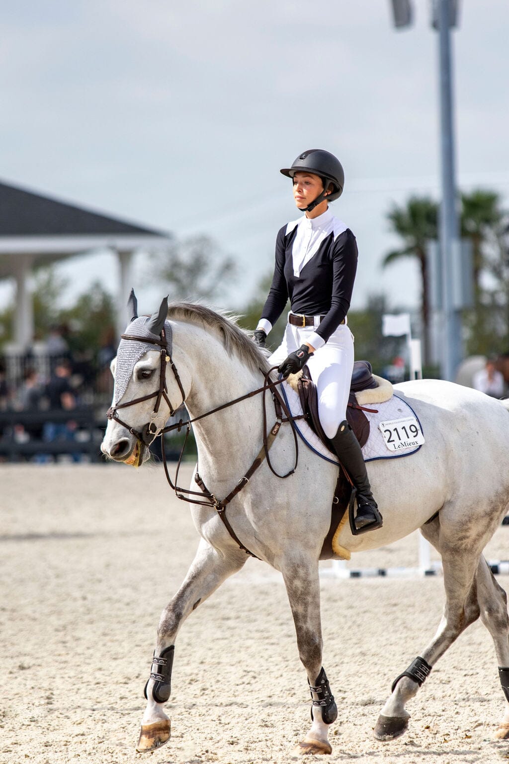CRINIERE Juliette High Compression Show Breeches | White - Equiluxe Tack