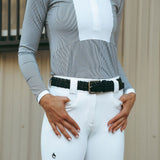 CRINIERE Juliette High Compression Show Breeches | White - Equiluxe Tack