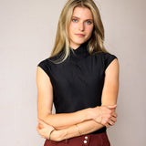 CRINIĒRE Kai Shirt Cap Sleeve | Black - C R I N I Ē R E - Equiluxe Tack
