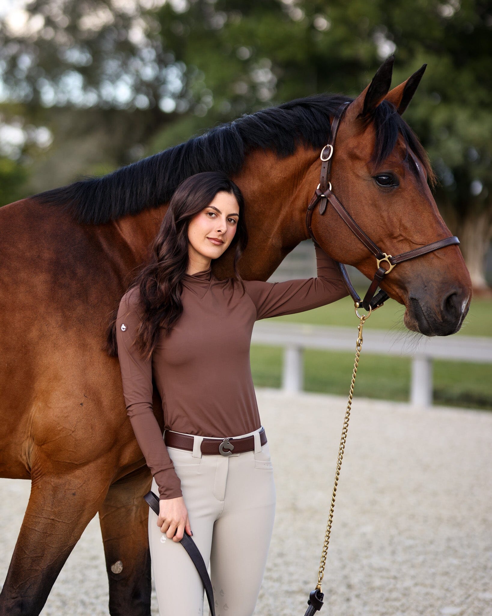 CRINIĒRE Kai Shirt Classic | Mocha - C R I N I Ē R E - Equiluxe Tack