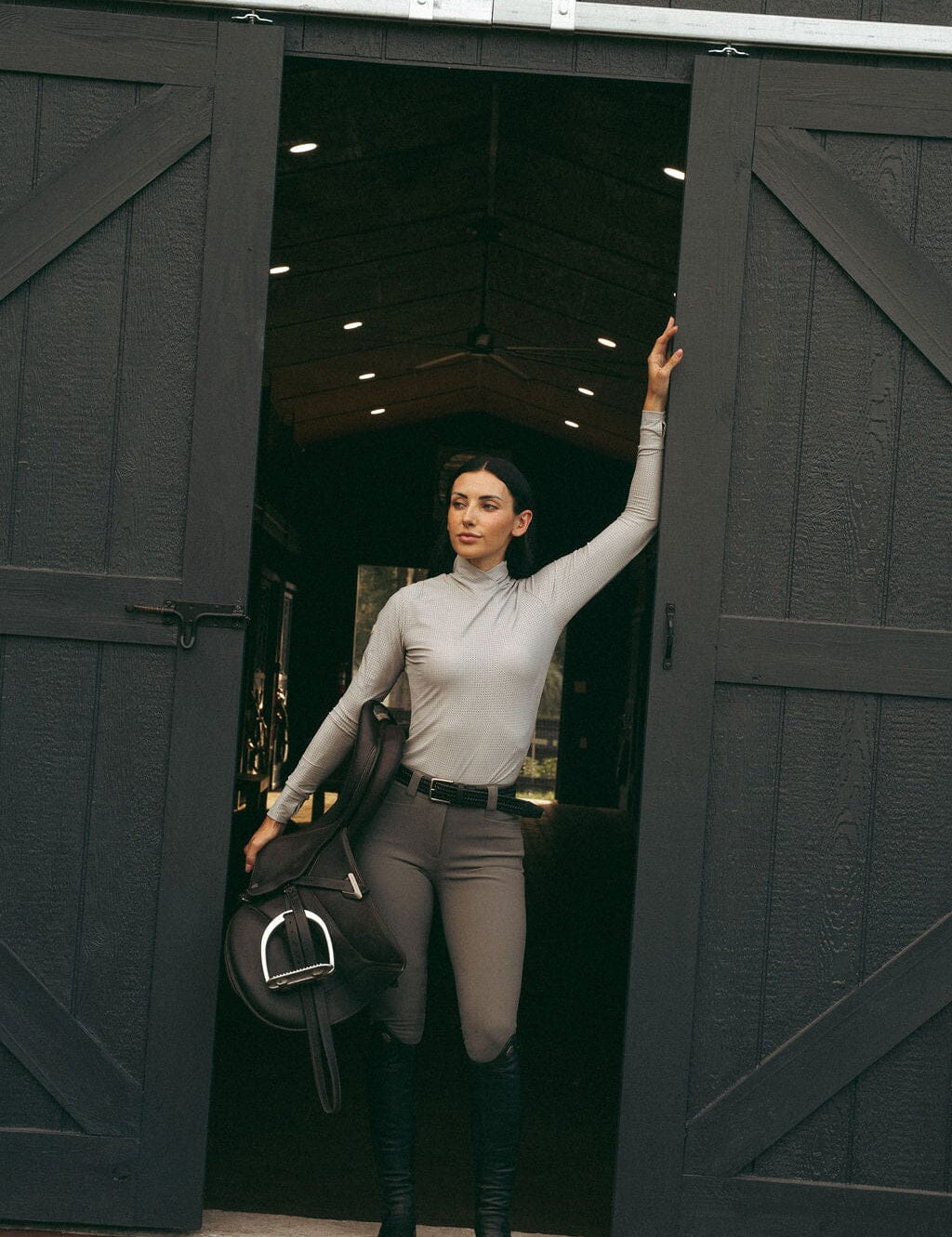 CRINIĒRE Kai Shirt | Dove Gray - C R I N I Ē R E - Equiluxe Tack