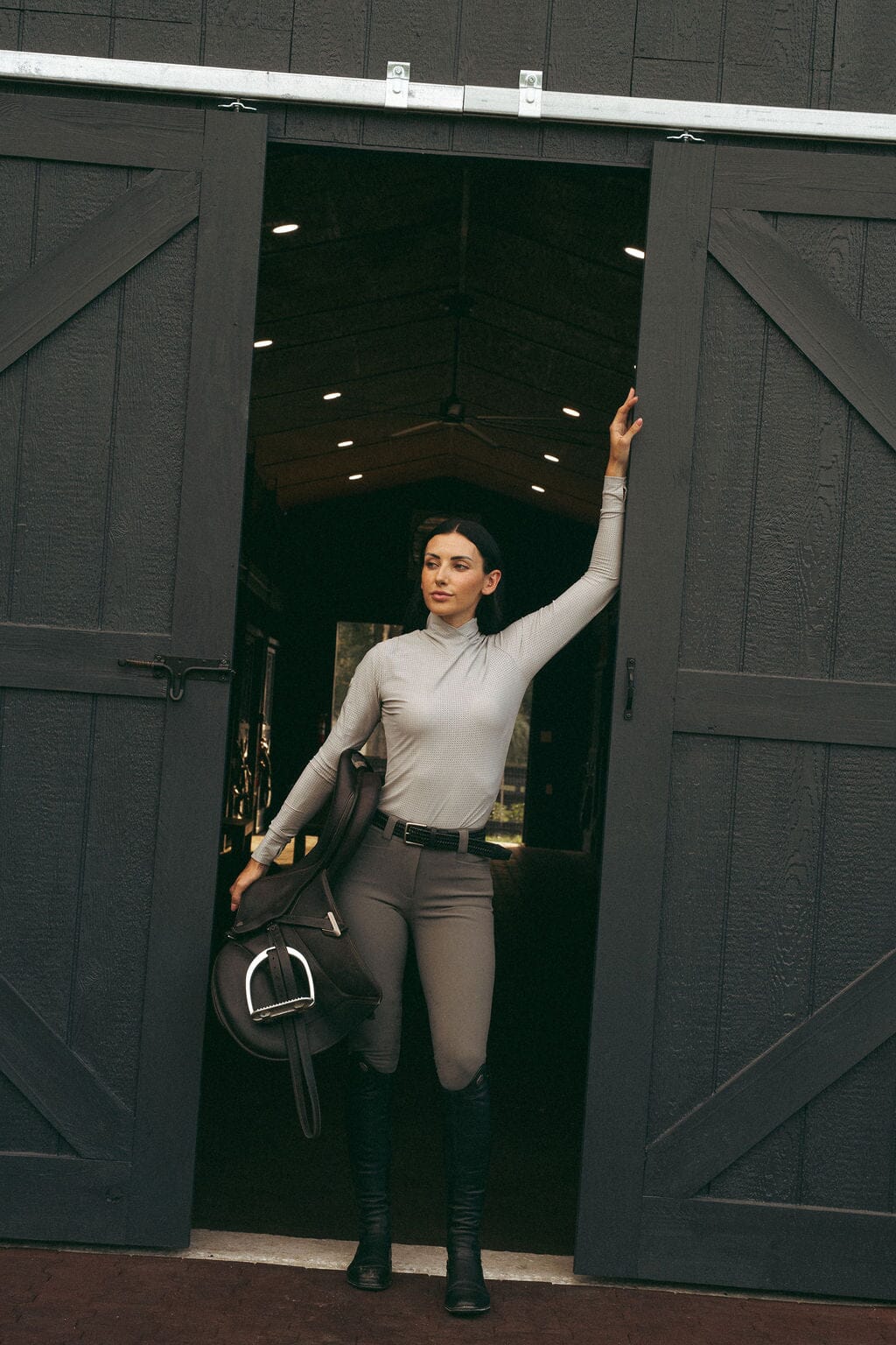 CRINIĒRE Kai Shirt | Dove Gray - C R I N I Ē R E - Equiluxe Tack