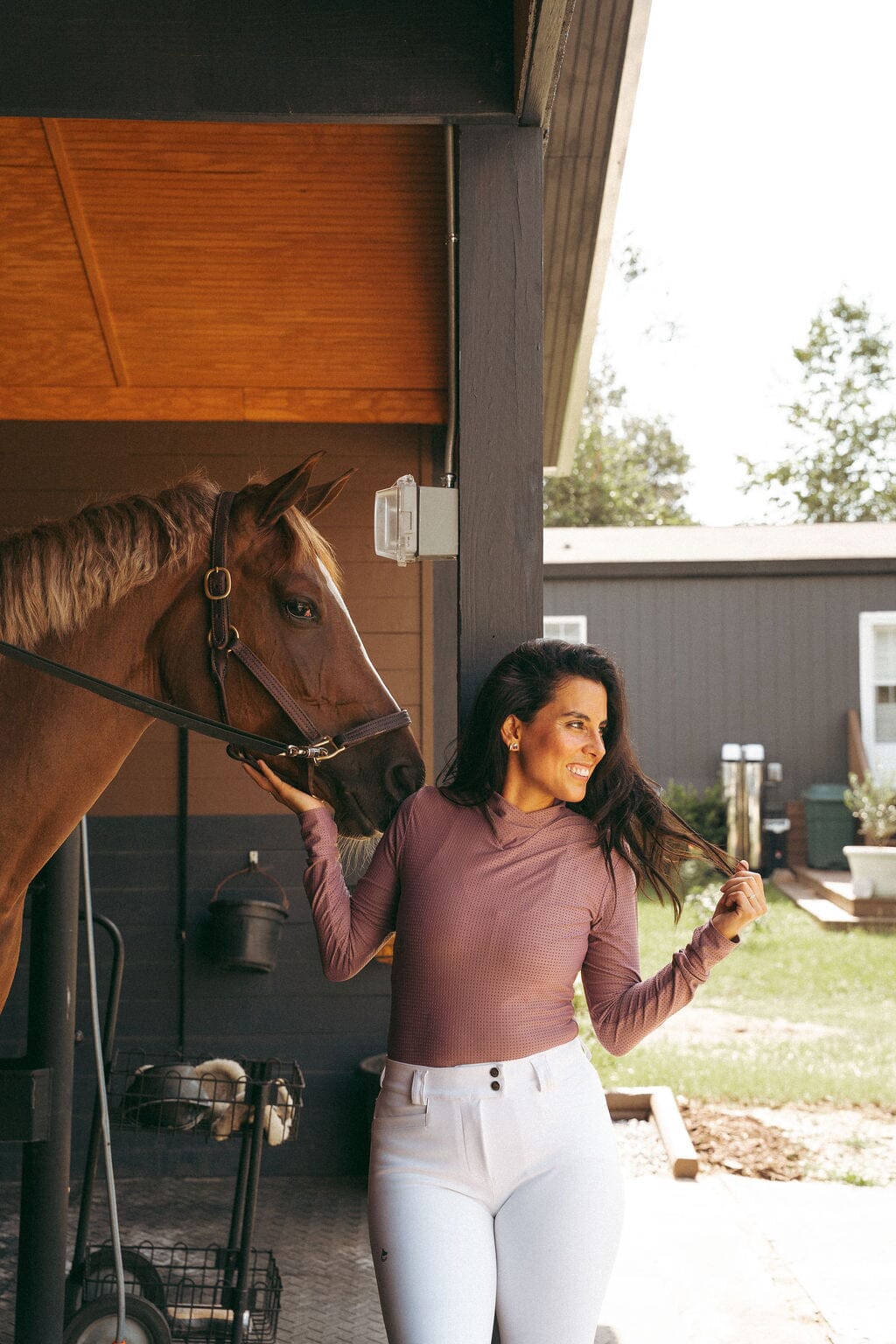 CRINIĒRE Kai Shirt | Lilac - C R I N I Ē R E - Equiluxe Tack