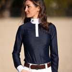 CRINIĒRE Lia Show Shirt | Navy - C R I N I Ē R E - Equiluxe Tack