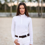 CRINIĒRE Lia Show Shirt | White - C R I N I Ē R E - Equiluxe Tack