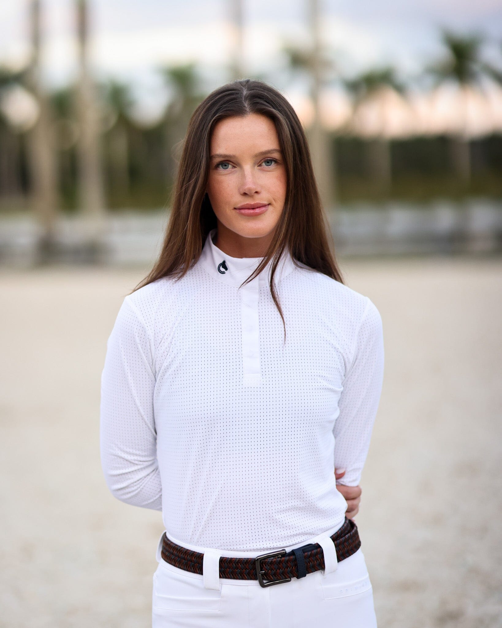 CRINIĒRE Lia Show Shirt | White - C R I N I Ē R E - Equiluxe Tack