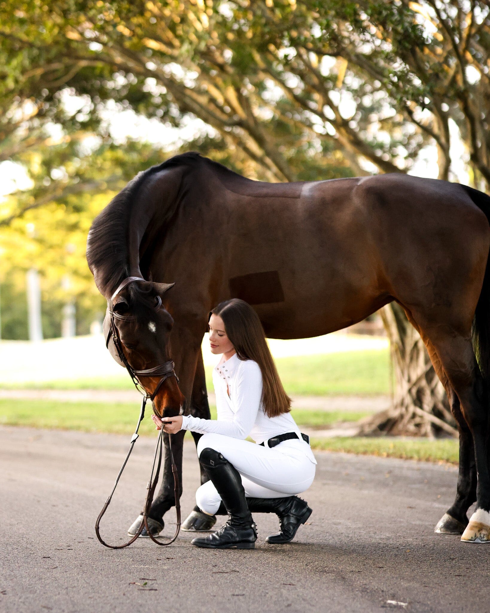 CRINIĒRE Lia Show Shirt | White - C R I N I Ē R E - Equiluxe Tack