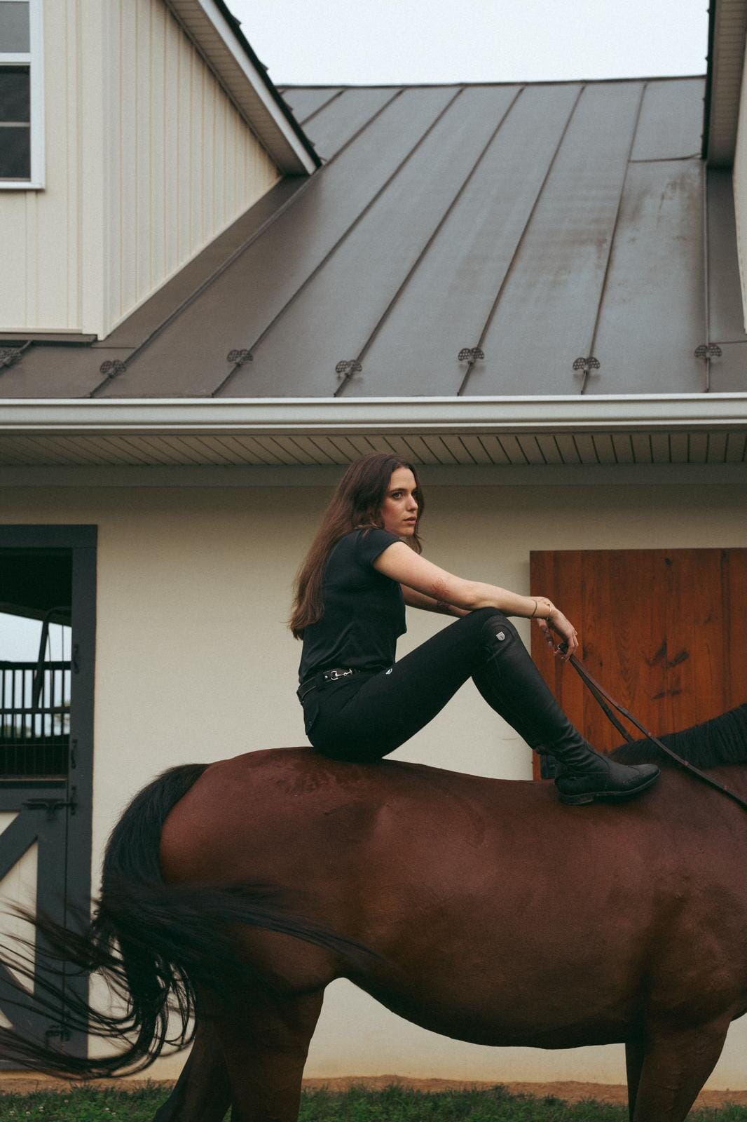 CRINIĒRE Margot Show Shirt | Black - C R I N I Ē R E - Equiluxe Tack