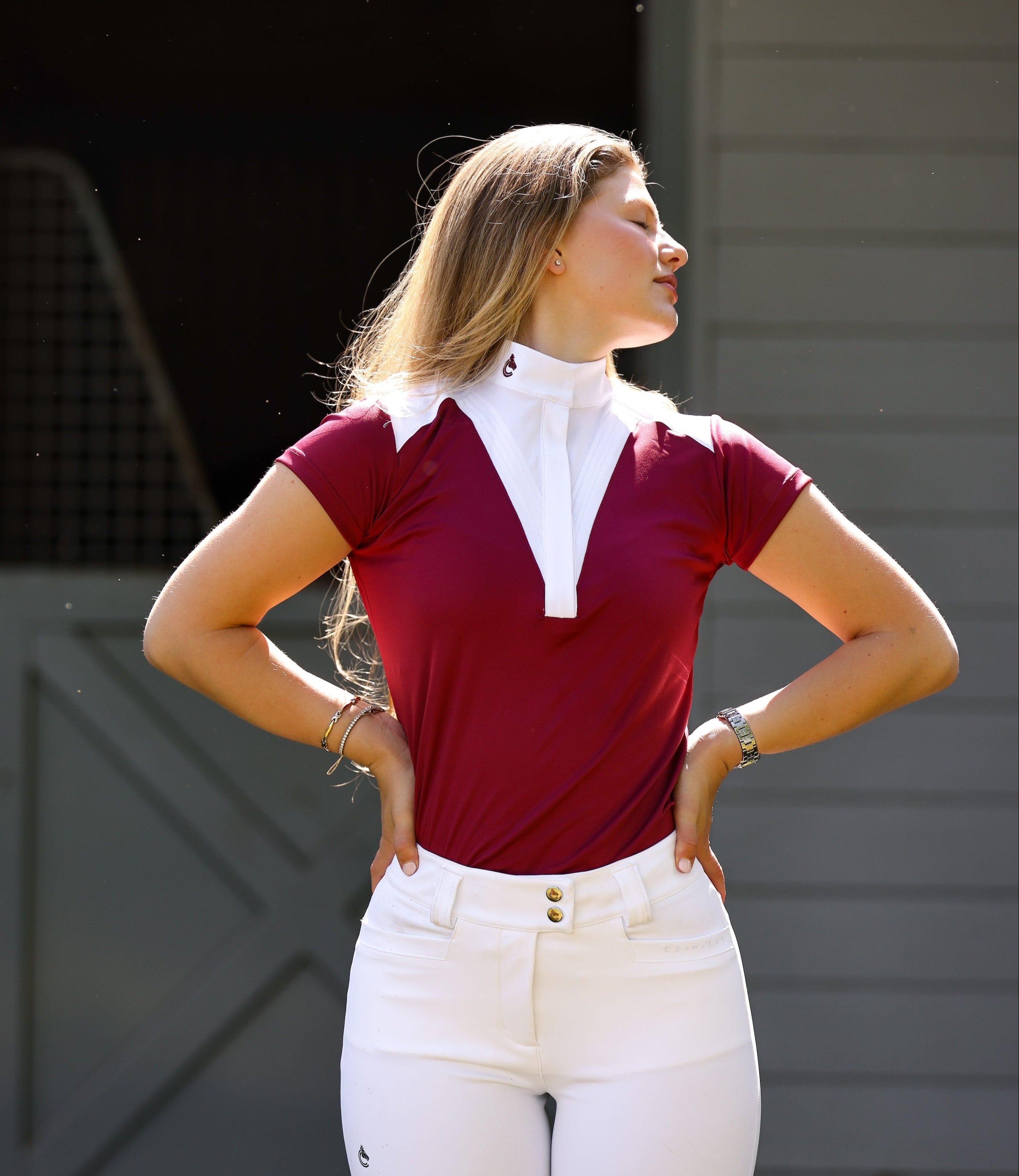 CRINIĒRE Margot Show Shirt | Burgundy - C R I N I Ē R E - Equiluxe Tack
