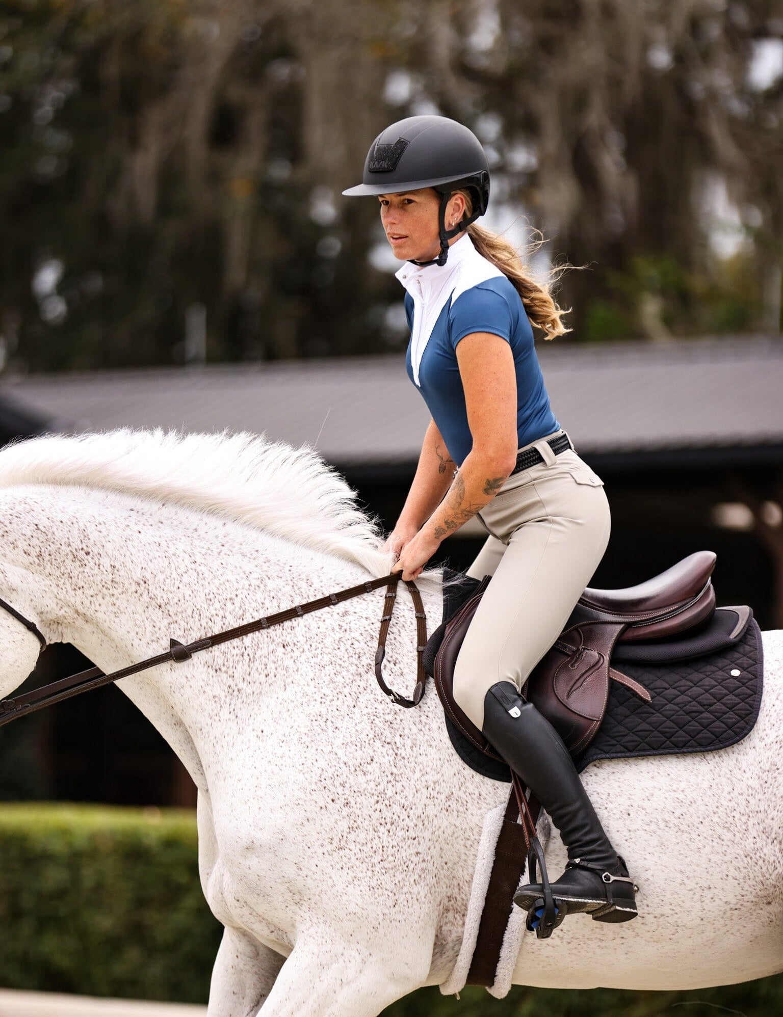 CRINIĒRE Margot Show Shirt | Marine - C R I N I Ē R E - Equiluxe Tack