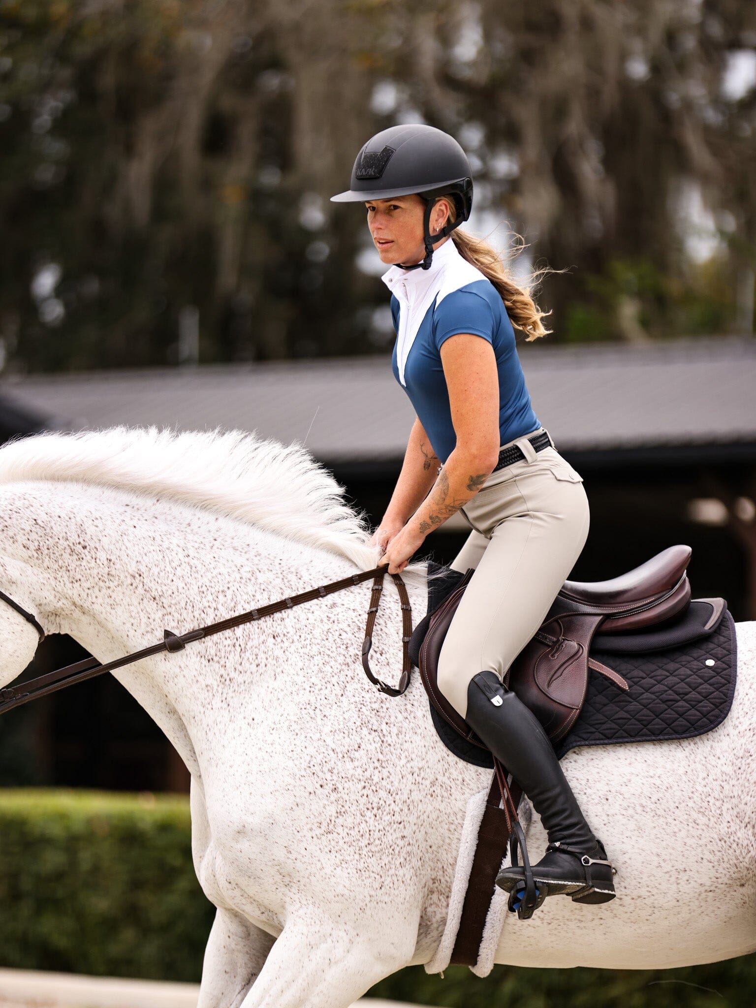 CRINIĒRE Margot Show Shirt | Marine - C R I N I Ē R E - Equiluxe Tack