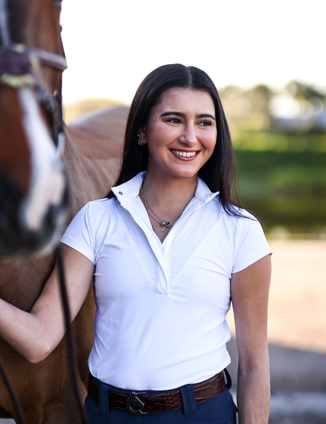 CRINIĒRE Margot Show Shirt | White - C R I N I Ē R E - Equiluxe Tack