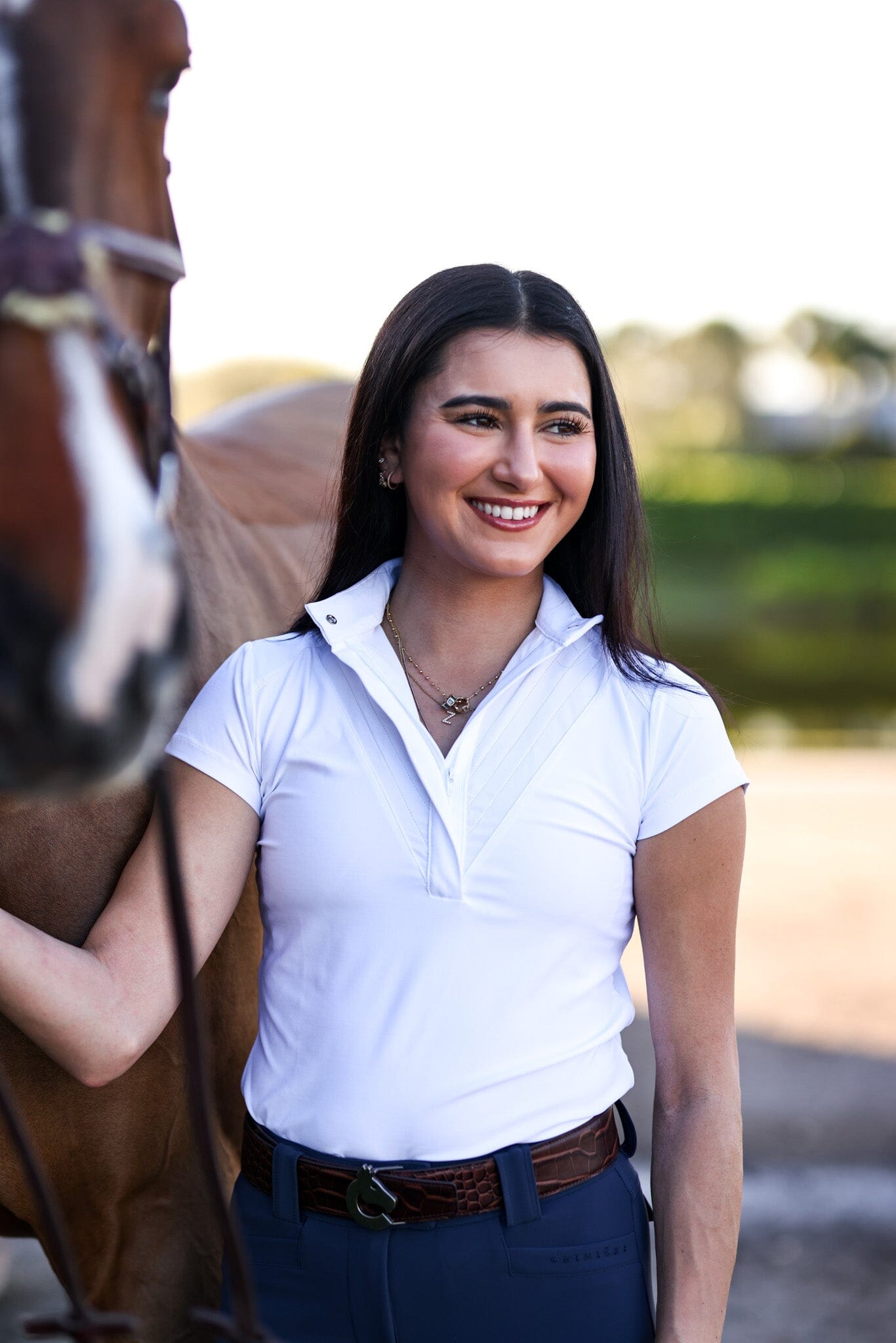 CRINIĒRE Margot Show Shirt | White - C R I N I Ē R E - Equiluxe Tack