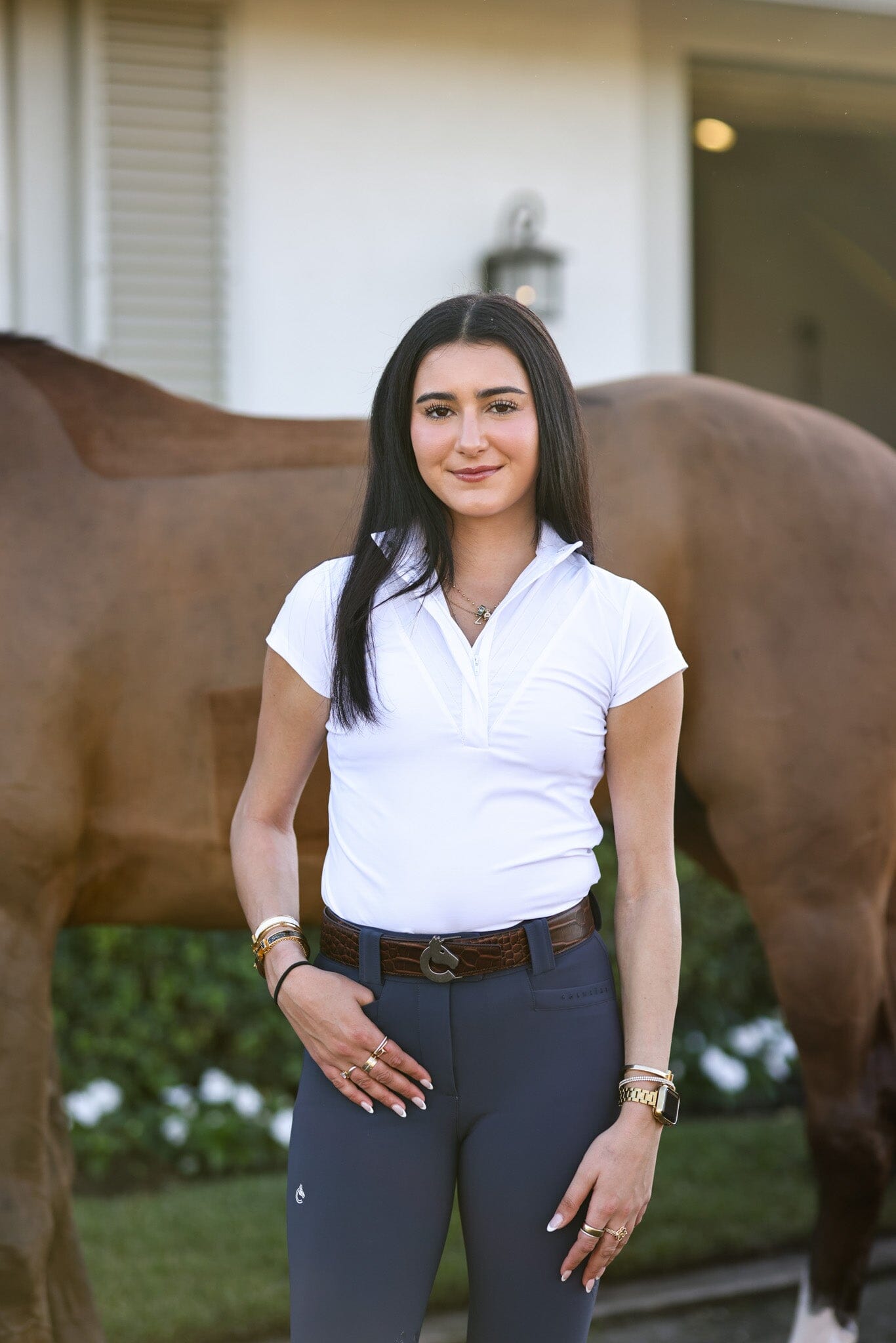 CRINIĒRE Margot Show Shirt | White - C R I N I Ē R E - Equiluxe Tack