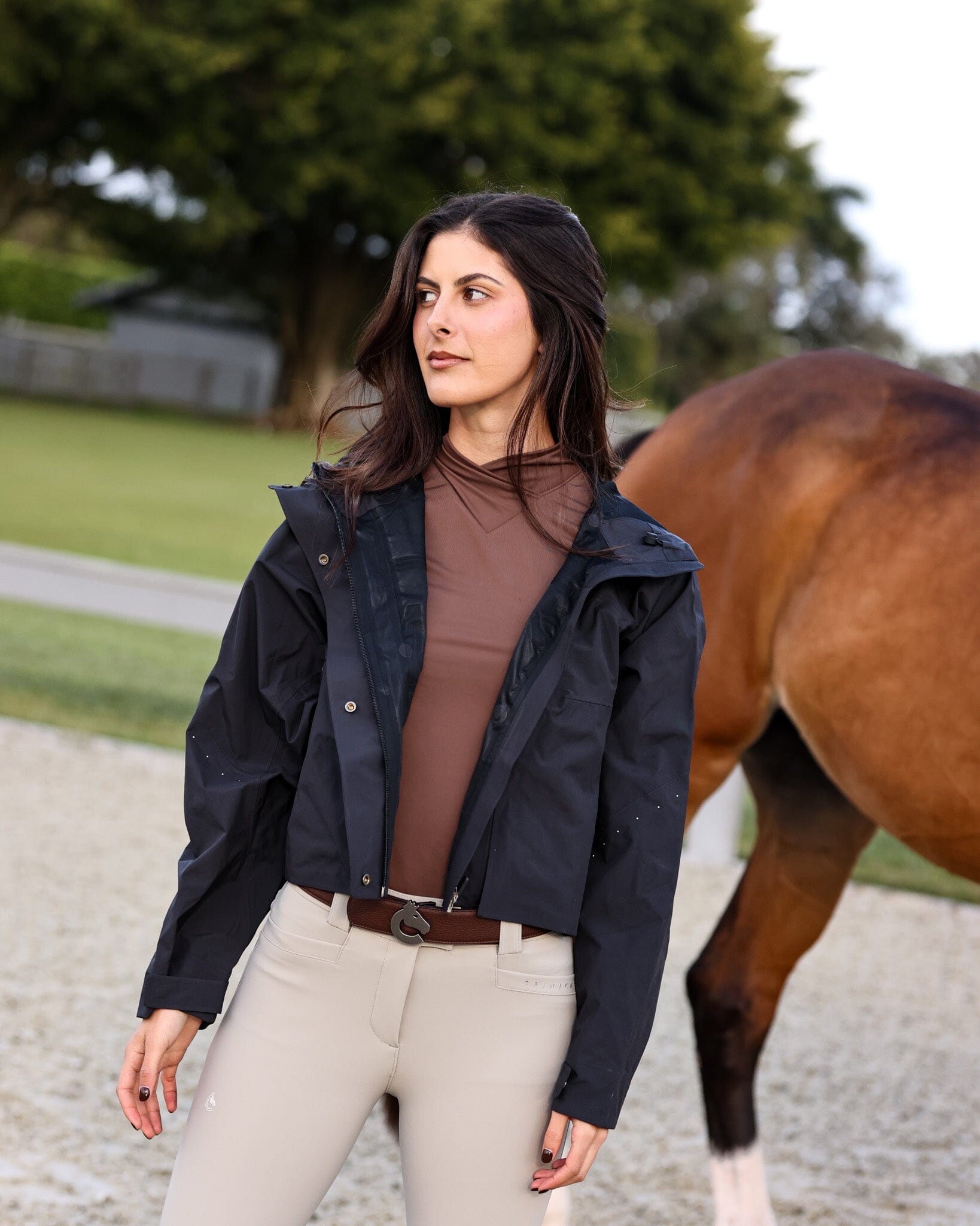 CRINIĒRE Marie Rain Coat | Black - C R I N I Ē R E - Equiluxe Tack