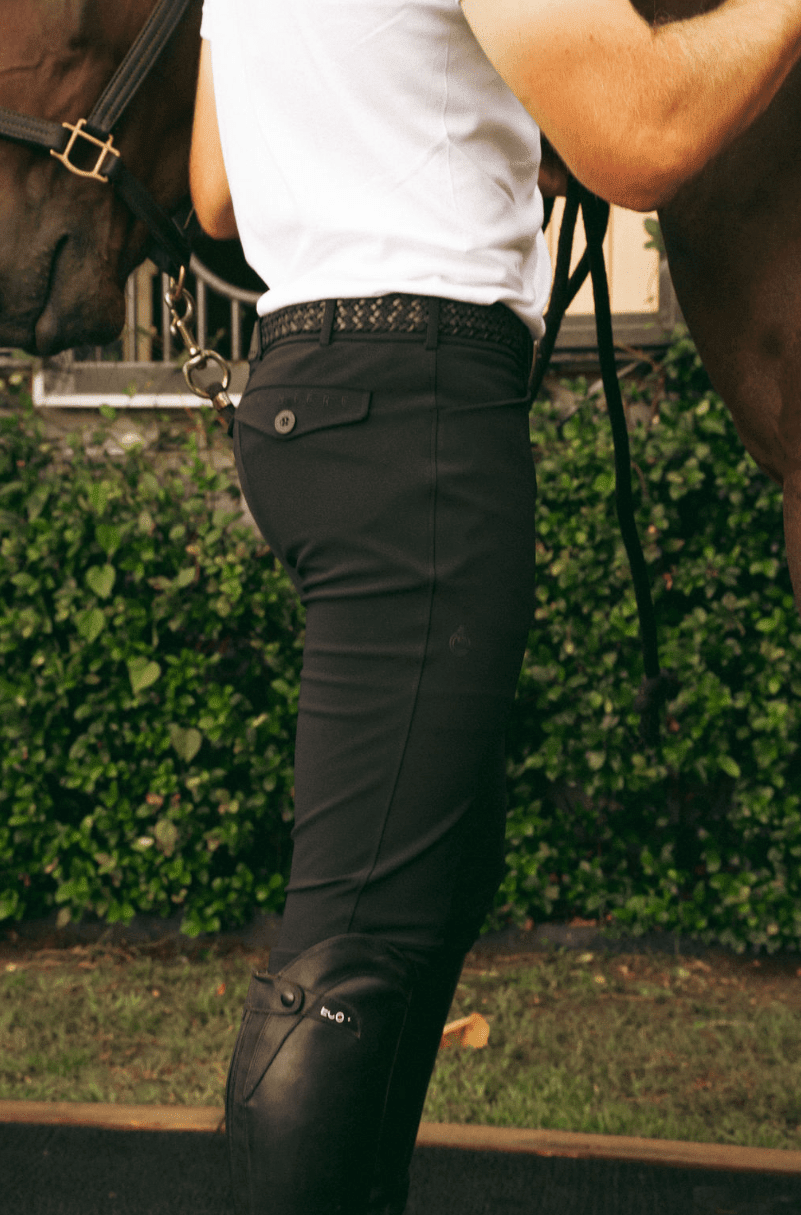 CRINIĒRE Mens Chadai Breeches | Black - C R I N I Ē R E - Equiluxe Tack