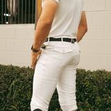 CRINIĒRE Mens Chadai Breeches | White - C R I N I Ē R E - Equiluxe Tack