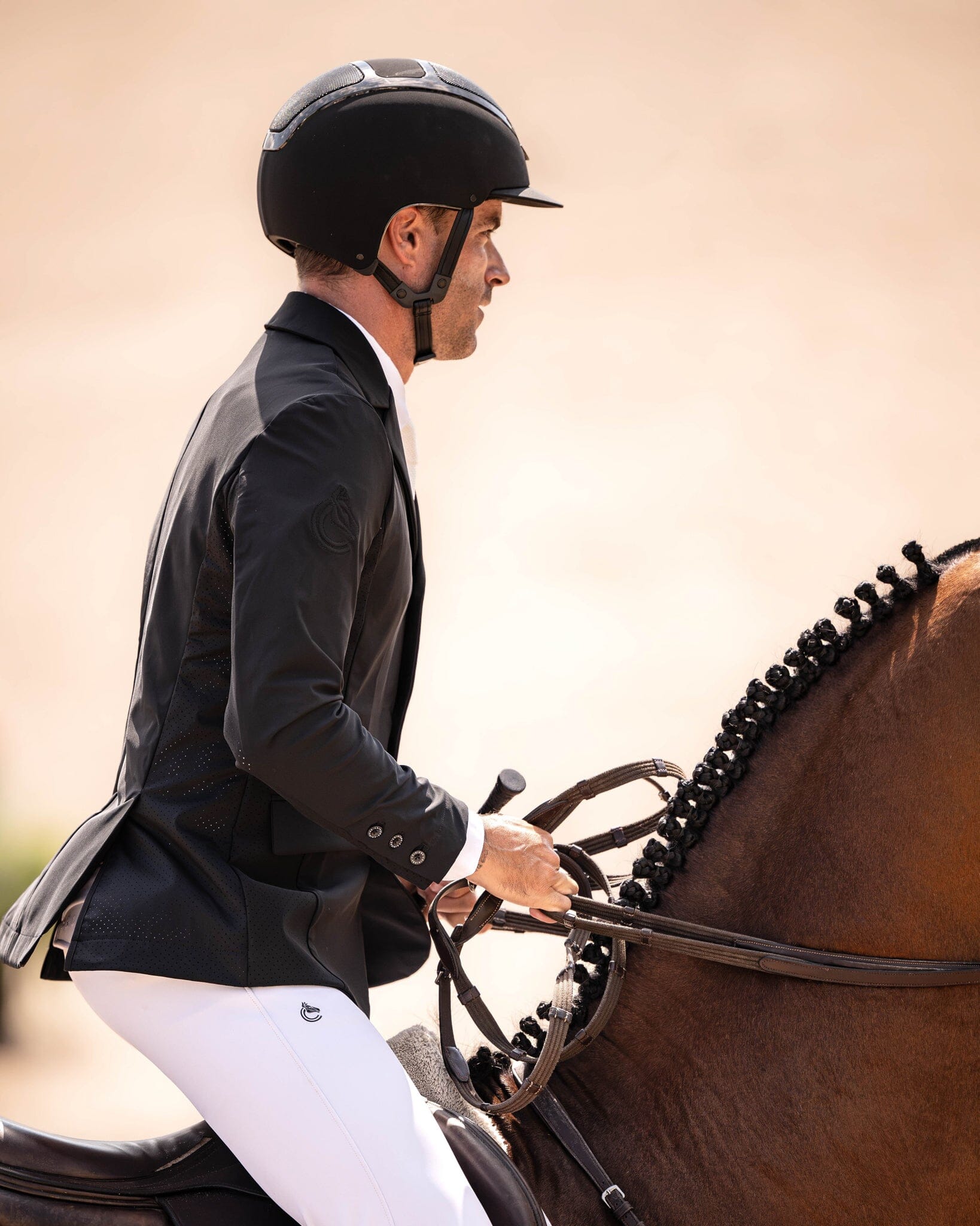 CRINIERE Mens Duke Show Jacket | Black - Equiluxe Tack