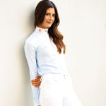 CRINIĒRE Monique Show Shirt | Breezy Blue Stripes - C R I N I Ē R E - Equiluxe Tack