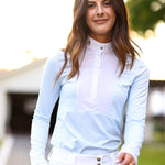 CRINIĒRE Monique Show Shirt | Breezy Blue Stripes - C R I N I Ē R E - Equiluxe Tack