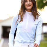 CRINIĒRE Monique Show Shirt | Breezy Blue Stripes - C R I N I Ē R E - Equiluxe Tack